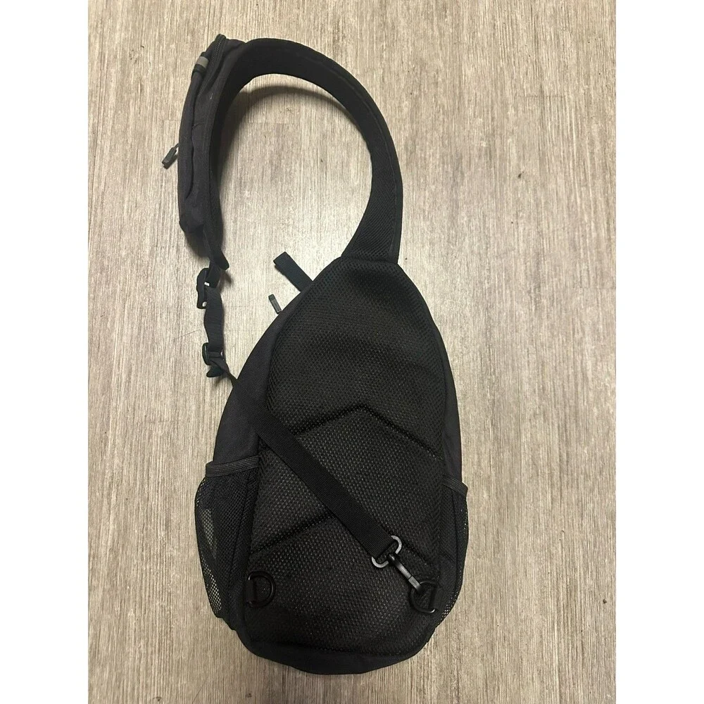 Waterfly Black Sling Backpack Crossbody Bag